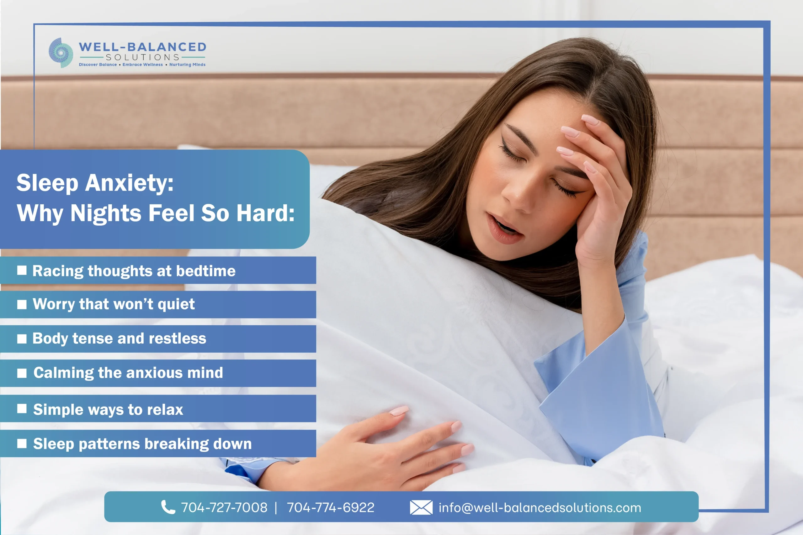 Sleep Anxiety: Why Nights Feel So Hard