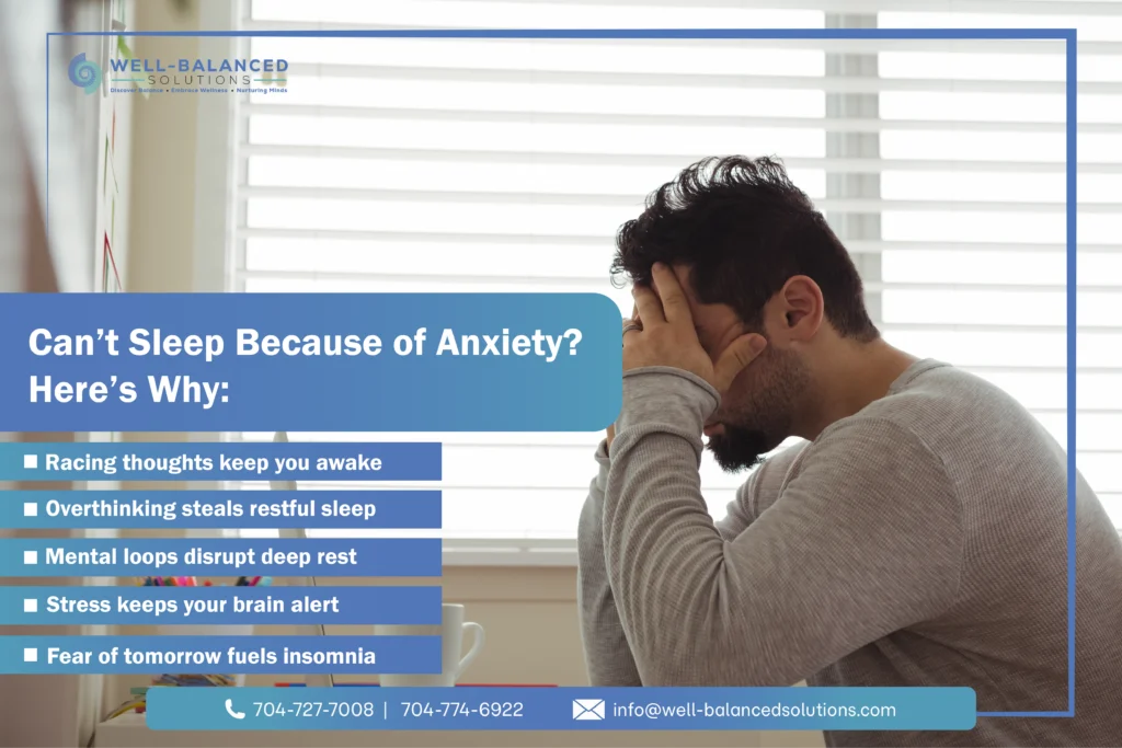 Can’t Sleep Because of Anxiety? Here’s Why